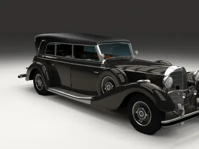 Mercedes 770k Grosser Staff Car 3D model