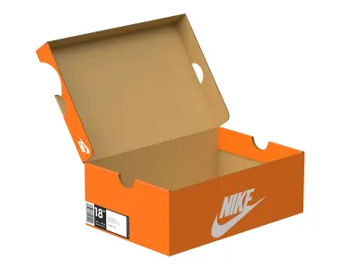 Nike Shoe Box PBR 02 Low-poly 3D model