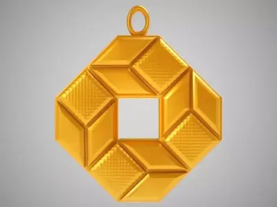 Wheat Head Necklace 3D print model