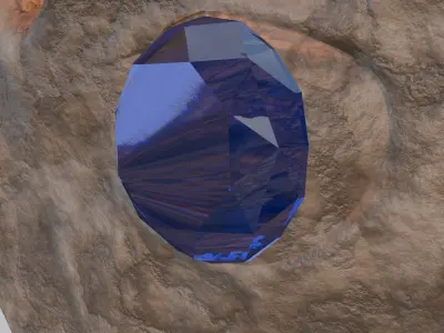 Ancient monkey treasure Low-poly 3D model