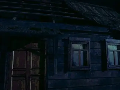 Abandoned Farmhouse Low-poly 3D model