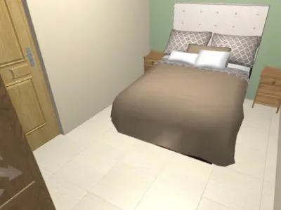 Modern Mansion Fully furnished and Textured With Car  Low-poly 3D model