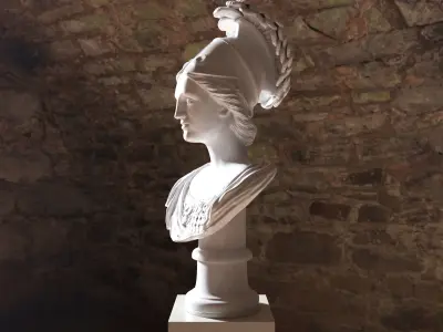 Minerva bust 3D model