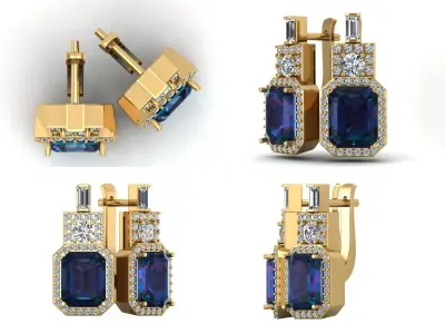 Earrings kt35 3D print model