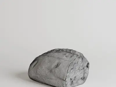 Half a bread 3D model