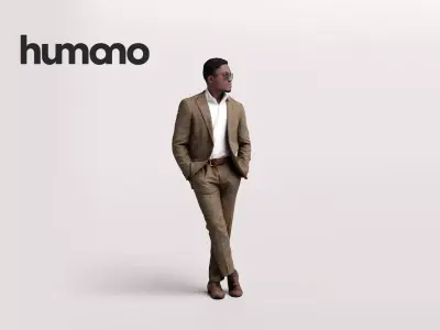 Humano Man opening car 2011-7 3D model