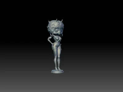 Cartoon lady doll 3D model STL FOR 3D PRINTING 3D print model