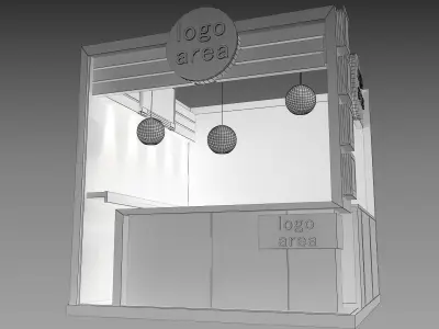 Booth Exhibition Stand a9 3D model
