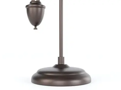  Black Pulley Table Lamp 3D Model 3D model