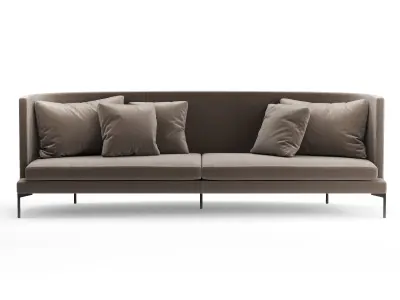 Living Divani sofa Clan 4seats 3D model