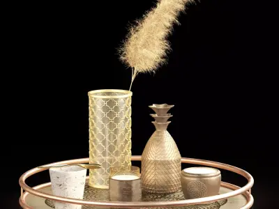 Decorative set-01 3D model