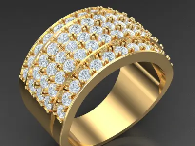 Luxury Men Rings Designs 5MR012 3D print model