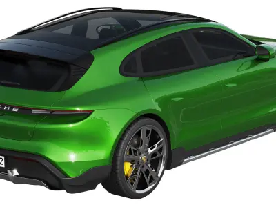 Porsche Taycan Turbo S Cross Turismo 2021 3D model