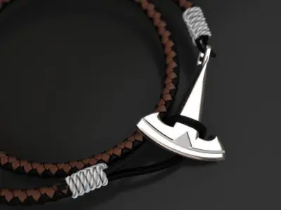 Tesla wire hook pendant or keychain 3D print model