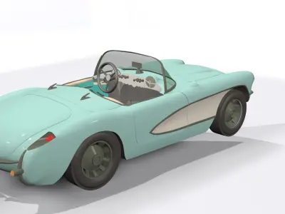 cartoon car 3D model