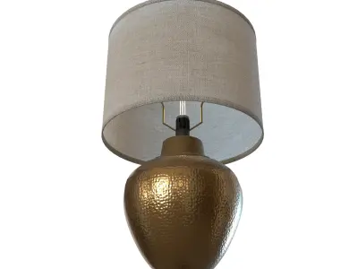 Hammered Bronze Lamp 3D model