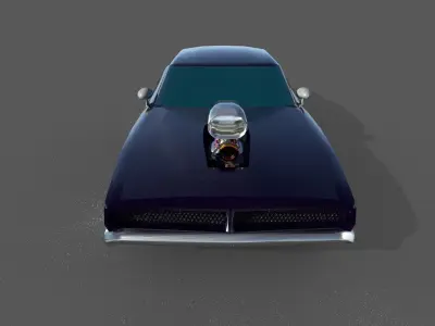 SUPER CHARGER Low-poly 3D model