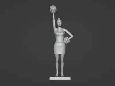 Cheerleader 3D print model