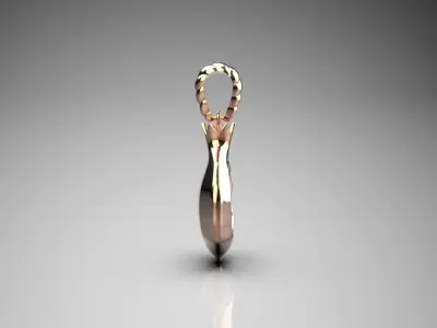 Pomegranate pendant jewelry jp0066 3D print model