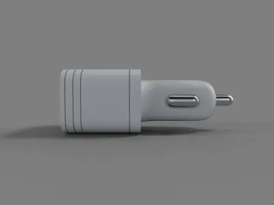 Car charger Low-poly 3D model