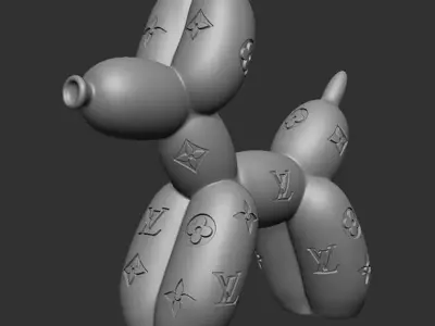 Balloon Dog Louis Vuitton 3D print model