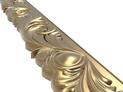 Carved Picture Frame 3D model