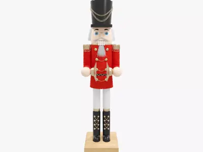 Nutcracker wooden 3D model