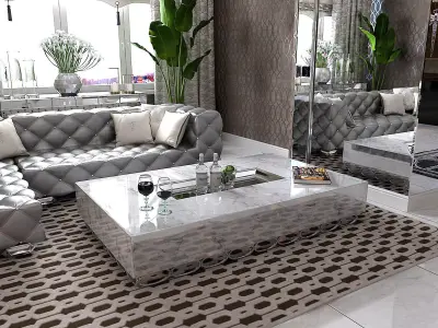 Ruis Coffee Table Visionnaire 3D model