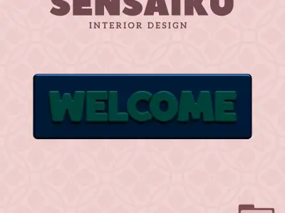 Welcome Door Sign for Nursery and Preschool 3D Print File 3D print model