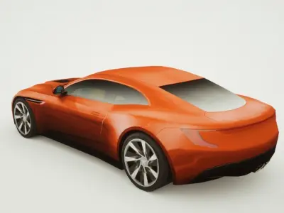 Generic Supercar v15 Low-poly 3D model