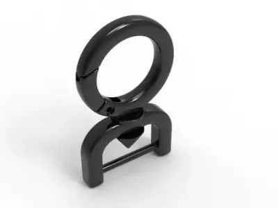 Luxury Metal Bag Hook Premium Purse Carabiner 3D print model