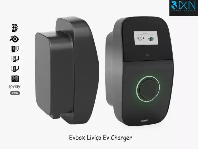 Evbox Liviqo Ev Charger 3D Model 3D model