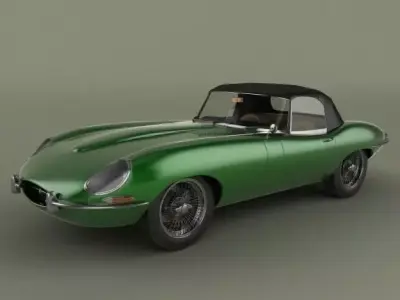 Jaguar E-type convertible 3D model