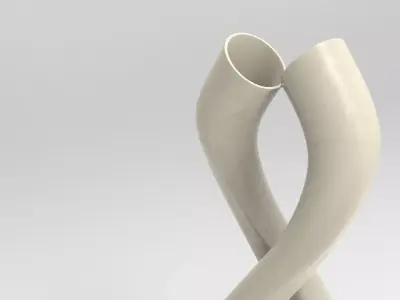 Hug Vase Low-poly 3D model