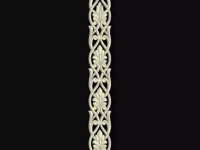 Central decor ornament for furniture 3D model 90