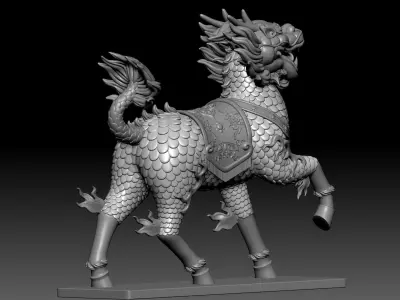 Kirin ornaments 3D model