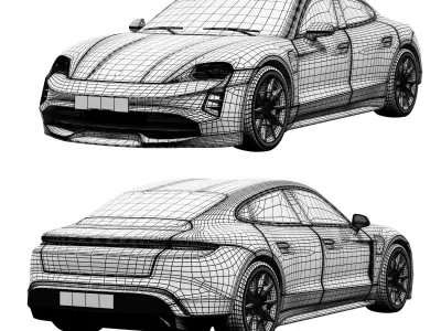 Porsche Taycan GTS 2022 3D model