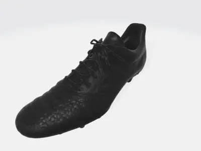 Black Soccer Cleat 3D model