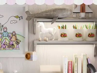 Children house  a shop with toys 3D model