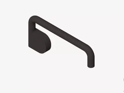 Wall Spout - Luxury - Swivel - Round Low-poly 3D model