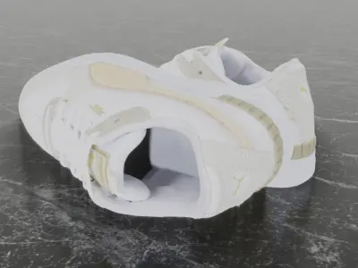 Puma 3D Shoes - White Low-poly 3D model