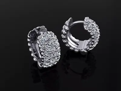 Hoop Earrings 3D print model get