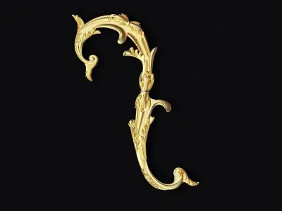 Central decor ornament for furniture 3D model 250