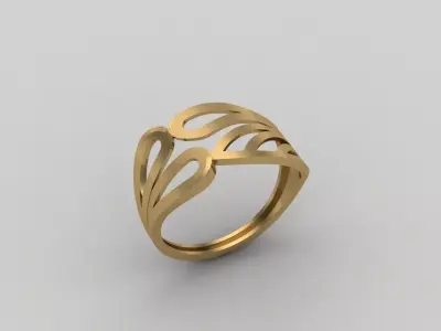 Women Ring Plain Ring Ready STL 3DM Models Womens Rings 3D print model 17
