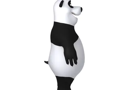Panda Cartoon 02 3D model