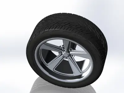 Custom wheels US Mags Bandit Concave for your scale model 3D print model