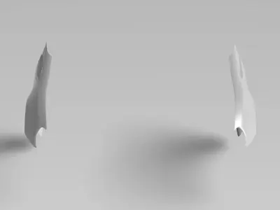 86 ZN6 Front Fenders Exterior Surfaces - 3D Laser-Scanned 3D model