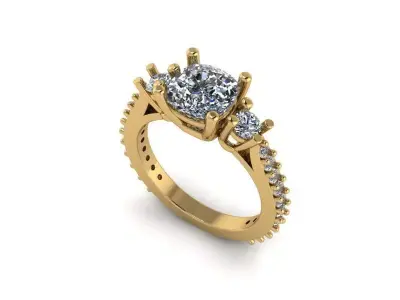 Diamond Ring 307 3D print model
