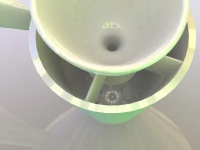 AeroWine wine glass with pourer Free 3D model