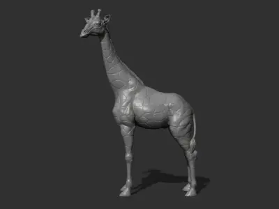 Giraffe full-length 3D print model